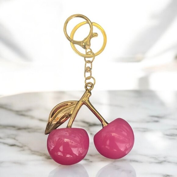 Sparkly Cherry Bag Charm - NWT - Picture 4 of 8